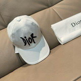 Dior New Personalized Embroidered Logo Baseball Hat Unisex Versatile Duck Tongue Hat