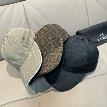 Fendi Classic Double F Jacquard Baseball Hat Couple's Casual Versatile Duck Tongue Hat Fendi Classic Double F Jacquard Baseball Hat Couple's Casual Versatile Duck Tongue Hat