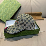 Gucci New Classic Embroidered Logo Baseball Hat Unisex Casual Versatile Duck Tongue Hat
