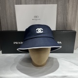 Chanel New Classic Embroidered Logo Casual Baseball Hat Fisherman's Hat