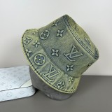 Louis Vuitton New Retro Embossed Logo Casual Versatile Fisherman's Hat