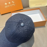Louis Vuitton Classic Embossed Logo Baseball Hat Unisex Casual Duck Tongue Hat