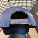 Prada New Classic Inverted Triangle Metal Logo Baseball Hat Unisex Versatile Duck Tongue Hat