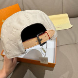 Louis Vuitton Classic Embossed Logo Baseball Hat Unisex Casual Versatile Duck Tongue Hat