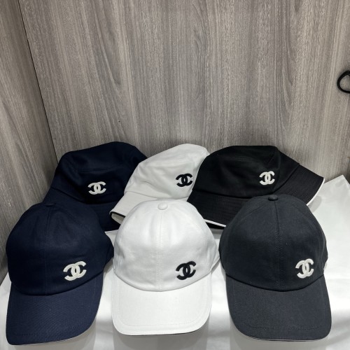 Chanel New Classic Embroidered Logo Casual Baseball Hat Fisherman's Hat