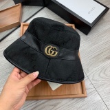 Gucci New Couple Classic Double G Simple Fisherman's Hat