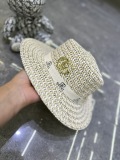 Gucci New Fashion Straw Flat Top Hat