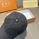 Louis Vuitton Classic Embossed Logo Baseball Hat Unisex Casual Duck Tongue Hat