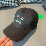 Prada New Fashion Color Logo Printed Baseball Hat Unisex Versatile Casual Duck Tongue Hat