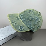 Louis Vuitton Retro Fashion Logo Embossed Baseball Hat Unisex Casual Duck Tongue Hat