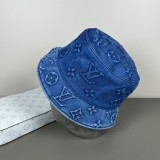 Louis Vuitton New Retro Embossed Logo Casual Versatile Fisherman's Hat
