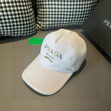 Prada New Fashion Color Logo Printed Baseball Hat Unisex Versatile Casual Duck Tongue Hat