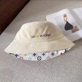 Louis Vuitton New Couple Fashion Embroidered Logo Fisherman's Hat