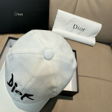 Dior New Personalized Embroidered Logo Baseball Hat Unisex Versatile Duck Tongue Hat