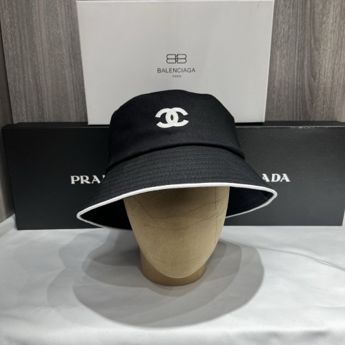 Chanel New Classic Embroidered Logo Casual Baseball Hat Fisherman's Hat