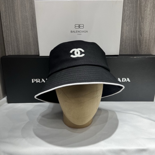 Chanel New Classic Embroidered Logo Casual Baseball Hat Fisherman's Hat