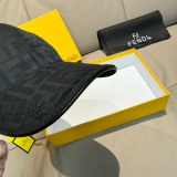 Fendi Classic Double F Jacquard Baseball Hat Couple's Casual Versatile Duck Tongue Hat