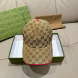 Gucci Fashion Double G Jacquard Baseball Hat Unisex Versatile Duck Tongue Hat