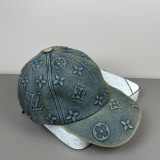 Louis Vuitton Retro Fashion Logo Embossed Baseball Hat Unisex Casual Duck Tongue Hat