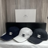 Chanel New Classic Embroidered Logo Casual Baseball Hat Fisherman's Hat