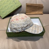 Gucci Fashion Double G Jacquard Baseball Hat Unisex Versatile Duck Tongue Hat
