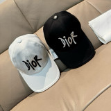 Dior New Personalized Embroidered Logo Baseball Hat Unisex Versatile Duck Tongue Hat