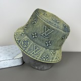 Louis Vuitton New Retro Embossed Logo Casual Versatile Fisherman's Hat