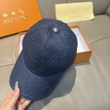Louis Vuitton Classic Embossed Logo Baseball Hat Unisex Casual Duck Tongue Hat