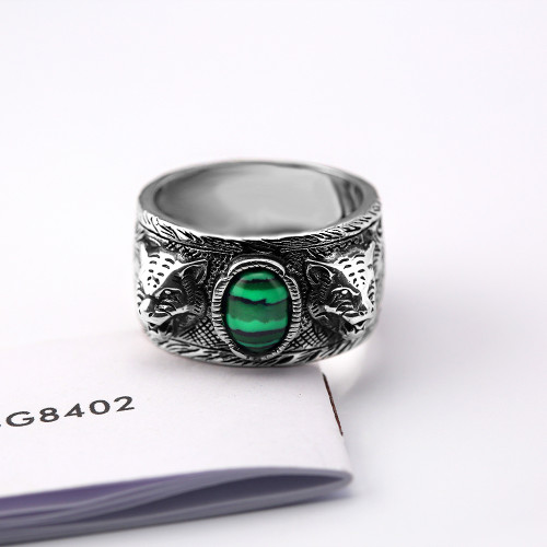 Gucci New Retro Double G Tiger Head Ring