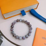 Louis Vuitton New Retro Multi Element Agate Thai Silver Style Bracelet