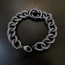 Gucci New Vintage Punk Fried Dough Twists Ring Bracelet
