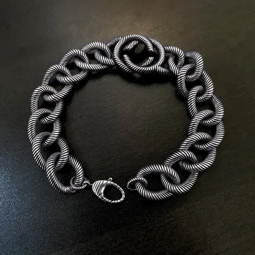 Gucci New Vintage Punk Fried Dough Twists Ring Bracelet