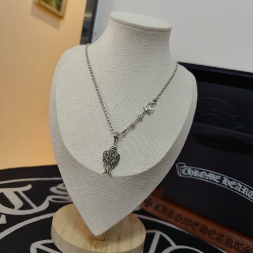 Chrome Hearts Retro Punk Angel Wing Pendant Necklace