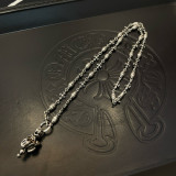 Chrome Hearts Couple Classic Retro Versatile Cross Flower Necklace
