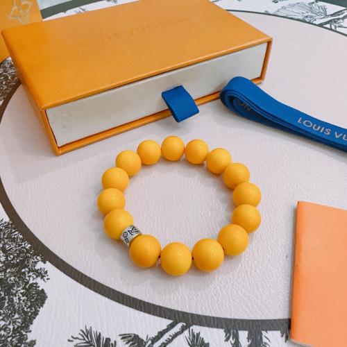 Louis Vuitton New Retro Multi Element Agate Thai Silver Style Bracelet
