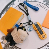 Louis Vuitton Classic Trendy Versatile Logo Puppy Keychain Bag Pendant