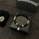 Chrome Hearts Classic Retro Multi Element Black Agate Bracelet Bracelet