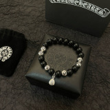Chrome Hearts Classic Retro Multi Element Black Agate Bracelet Bracelet