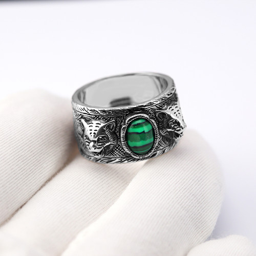 Gucci New Retro Double G Tiger Head Ring