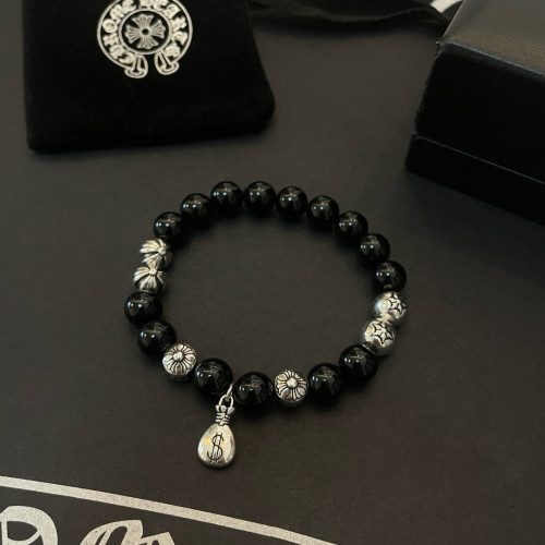 Chrome Hearts Classic Retro Multi Element Black Agate Bracelet Bracelet