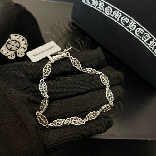 Chrome Hearts Classic Rock Punk Retro Cross Bracelet