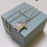Balenciaga Classic Retro Personalized Pendant Necklace