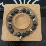 Chrome Hearts Classic Retro Multi Element Eagle Eye Stone Bracelet Bracelet