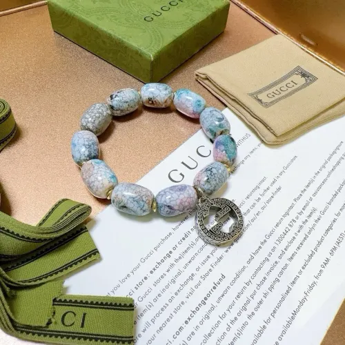 Gucci Fashion Retro Double G Cherry Blossom Agate Bracelet