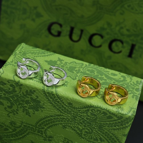 Gucci Interlining Series Wide Circular Earrings