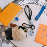Louis Vuitton Classic Trendy Versatile Logo Puppy Keychain Bag Pendant