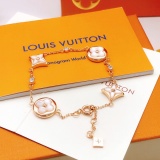 Louis Vuitton New Fashion Rose Gold White Beimu Bracelet