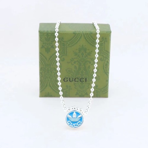 Gucci x Adidas Fashion Enamel Pendant Bead Necklace
