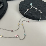 Gucci Fashion Interlocking Double G Colored Enamel Necklace
