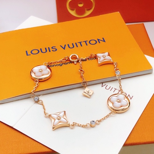 Louis Vuitton New Fashion Rose Gold White Beimu Bracelet